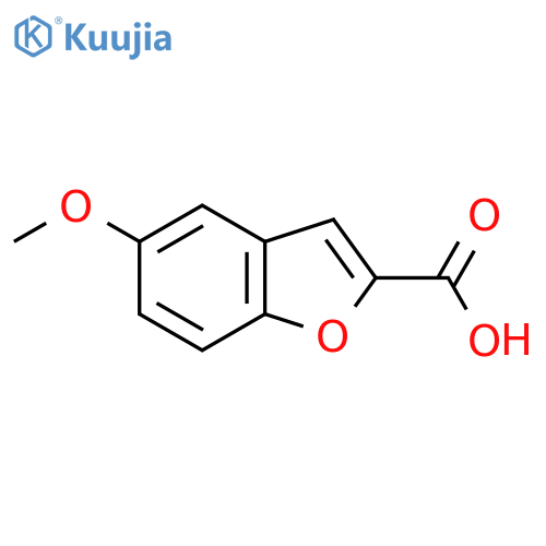 5-methoxy-1-benzofuran-2-carboxylic acid structure