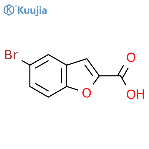 5-Bromo-1-benzofuran-2-carboxylic acid structure