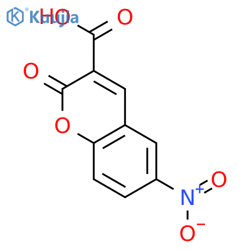 6-nitro-2-oxo-2H-chromene-3-carboxylic acid structure