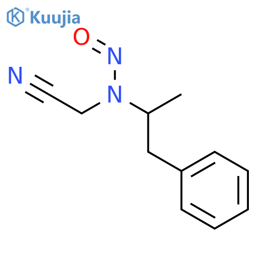 Acetonitrile, [(1-methyl-2-phenylethyl)nitrosoamino]- structure