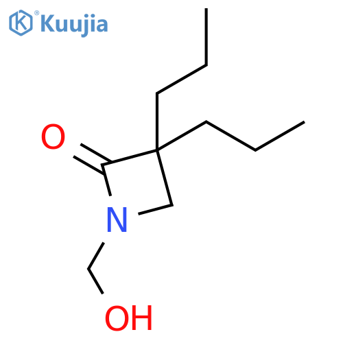 2-Azetidinone,1-(hydroxymethyl)-3,3-dipropyl- structure
