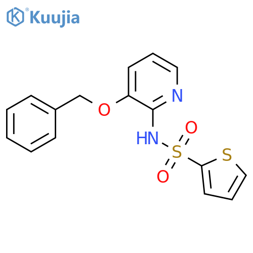 (3-(Phenylmethoxy)(2-pyridyl))(2-thienylsulfonyl)amine structure