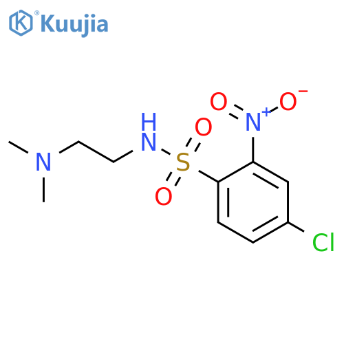 4-chloro-N-[2-(dimethylamino)ethyl]-2-nitrobenzenesulfonamide structure