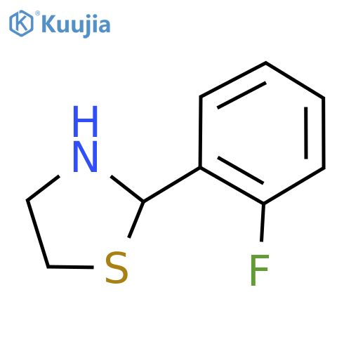 2-(2-Fluorophenyl)-1,3-thiazolidine structure