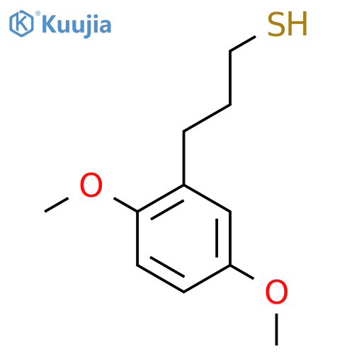 3-(2,5-dimethoxyphenyl)propane-1-thiol structure