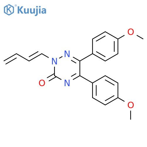 1,2,4-Triazin-3(2H)-one,2-(1,3-butadien-1-yl)-5,6-bis(4-methoxyphenyl)- structure