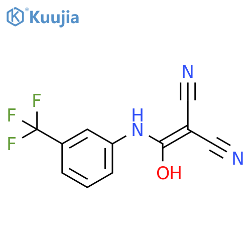 2-[hydroxy-[3-(trifluoromethyl)anilino]methylidene]propanedinitrile structure