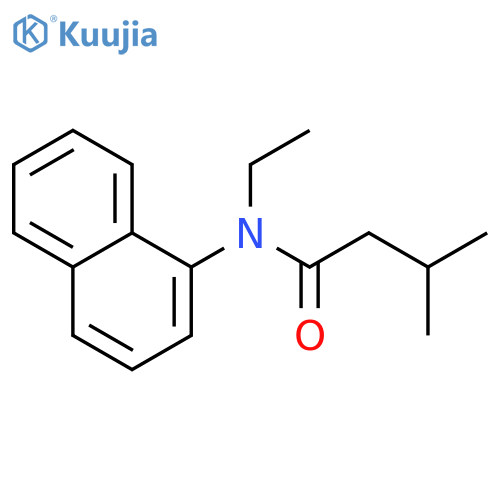 Butanamide, N-ethyl-3-methyl-N-1-naphthalenyl- structure