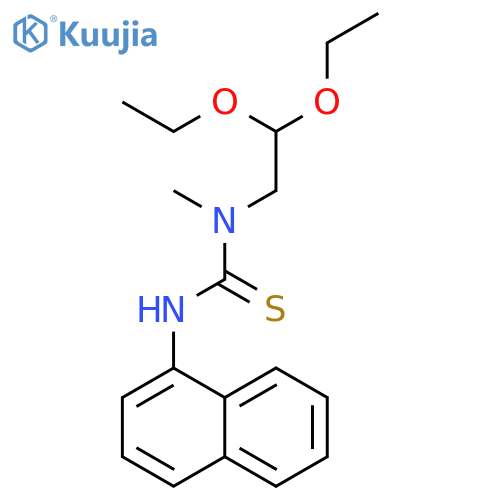 Thiourea,N-(2,2-diethoxyethyl)-N-methyl-N'-1-naphthalenyl- structure