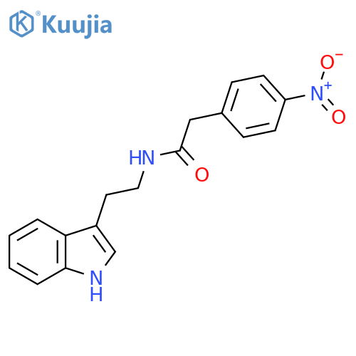 N-[2-(1H-Indol-3-yl)ethyl]-2-(4-nitrophenyl)acetamide structure