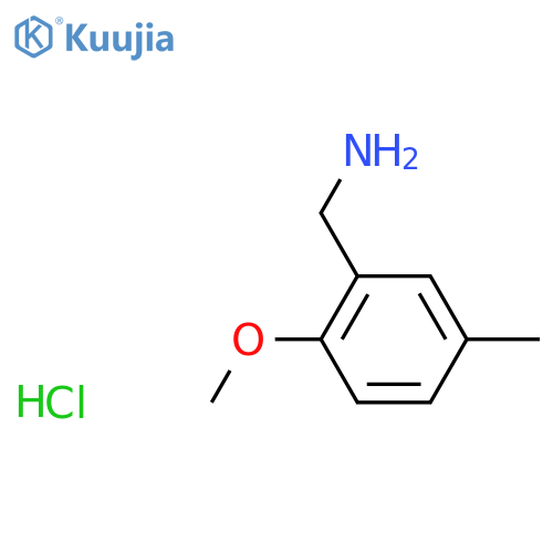 (2-methoxy-5-methylphenyl)methanamine hydrochloride structure