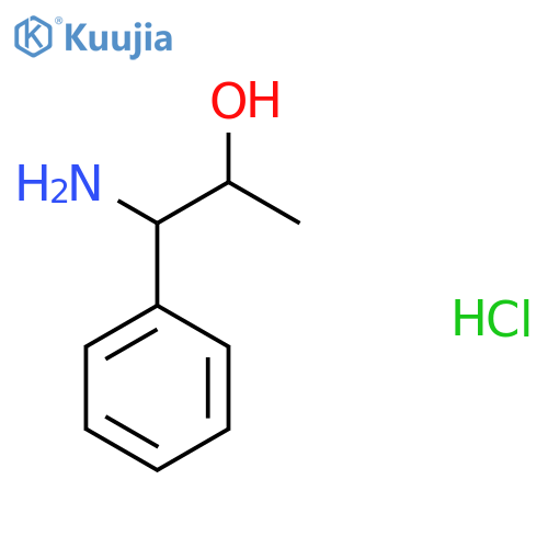 1-Amino-1-phenylpropan-2-ol hydrochloride structure