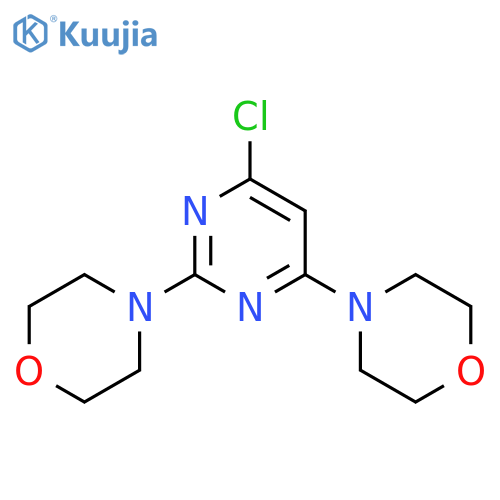 4,4'-(6-Chloropyrimidine-2,4-diyl)dimorpholine structure