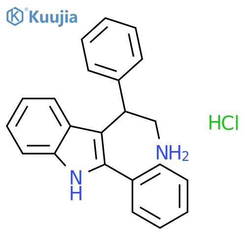 2-Phenyl-2-(2-phenyl-1H-indol-3-yl)ethan-1-amine structure