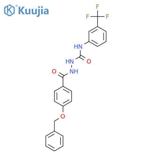 1-((4-(Phenylmethoxy)phenyl)carbonyl)-4-(3-(trifluoromethyl)phenyl)semicarbazide structure