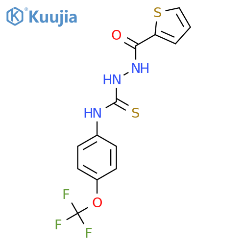 2-(2-Thienylcarbonyl)-N-4-(trifluoromethoxy)phenyl-1-hydrazinecarbothioamide structure