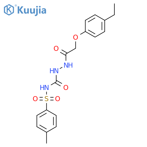 1-(2-(4-Ethylphenoxy)acetyl)-4-((4-methylphenyl)sulfonyl)semicarbazide structure