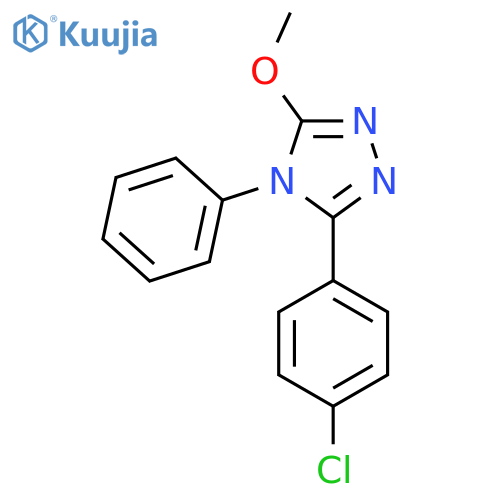 5-(4-Chlorophenyl)-3-methoxy-4-phenyl-1,2,4-triazole structure