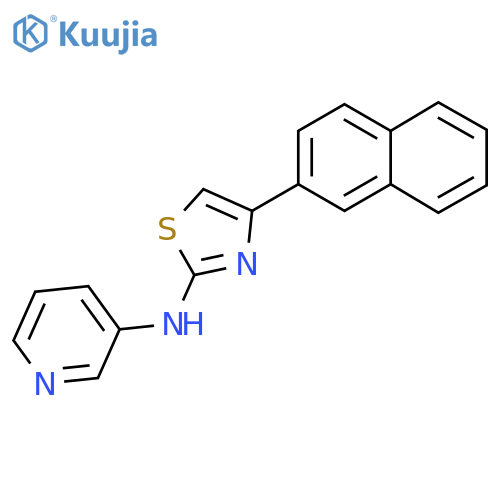 (4-(2-Naphthyl)(2,5-thiazolyl))-3-pyridylamine structure