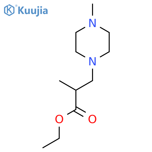 Ethyl 2-methyl-3-(4-methylpiperazin-1-yl)propanoate structure