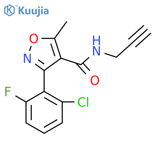 (3-(6-Chloro-2-fluorophenyl)-5-methylisoxazol-4-YL)-N-prop-2-ynylformamide structure