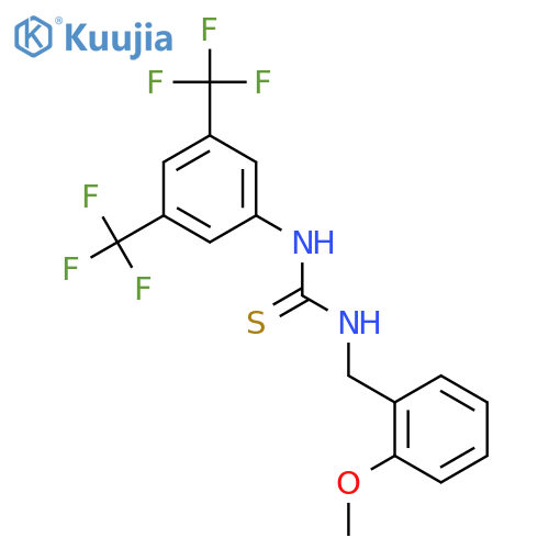 1-(3,5-Bis(trifluoromethyl)phenyl)-3-((2-methoxyphenyl)methyl)thiourea structure