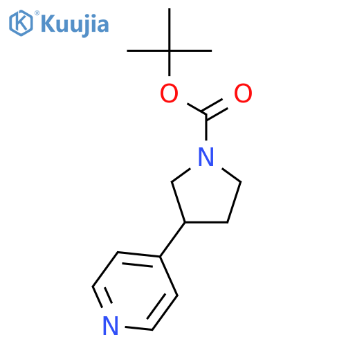 Tert-Butyl 3-(pyridin-4-yl)pyrrolidine-1-carboxylate structure