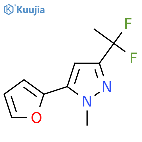 1-Methyl-3-(1,1-difluoroethyl)-5-(2-furyl)-1H-pyrazole structure