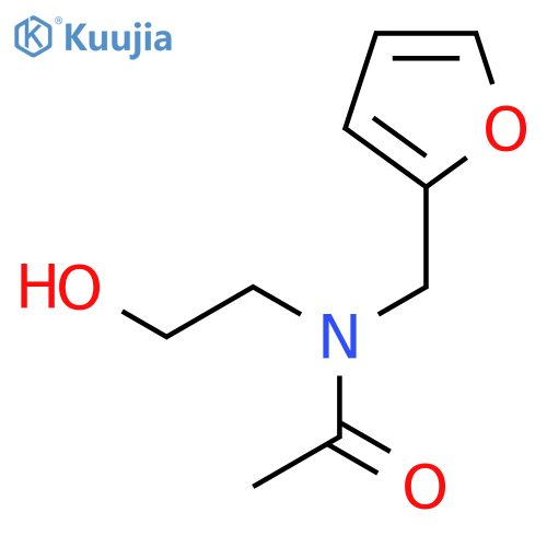 Acetamide, N-(2-furanylmethyl)-N-(2-hydroxyethyl)- structure