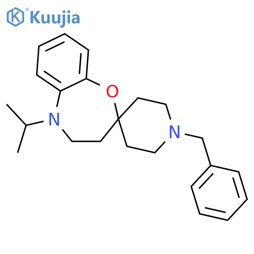 Spiro[1,5-benzoxazepine-2(3H),4'-piperidine], 4,5-dihydro-5-(1-methylethyl) -1'-(phenylmethyl)- structure