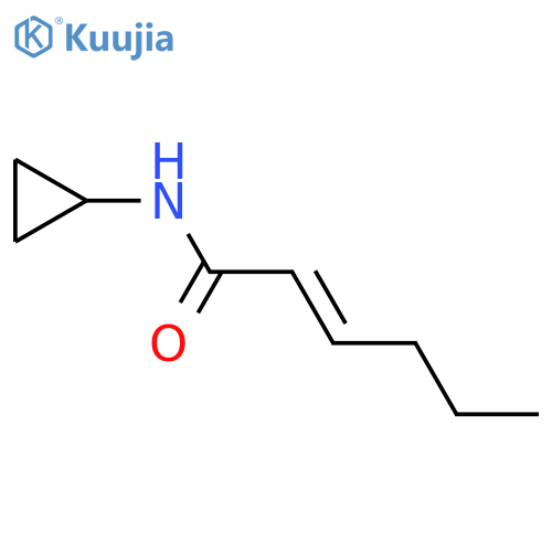 (E)-N-cyclopropylhex-2-enamide structure