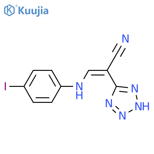 2-(2H-2,3,4,5-Tetraazolyl)-3-((4-iodophenyl)amino)prop-2-enenitrile structure