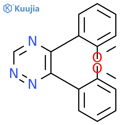 1,2,4-Triazine,5,6-bis(2-methoxyphenyl)- structure