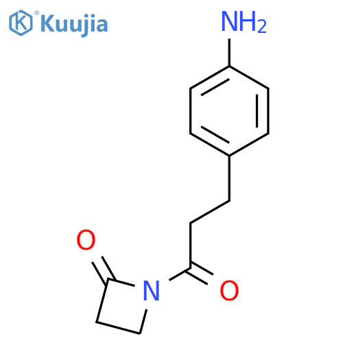 1-(3-(4-Aminophenyl)propanoyl)azetidin-2-one structure