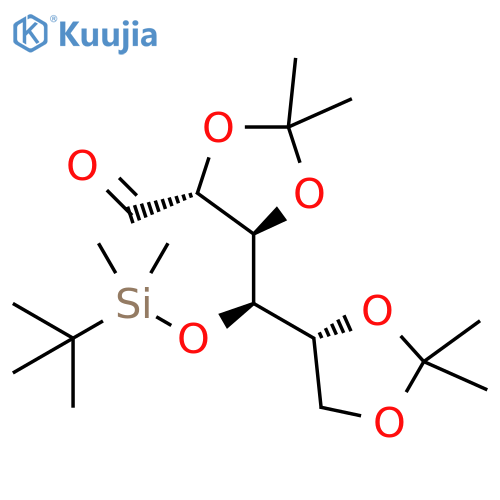 D-Glucose, 4-O-[(1,1-dimethylethyl)dimethylsilyl]-2,3:5,6-bis-O-(1-methylethylidene)- structure