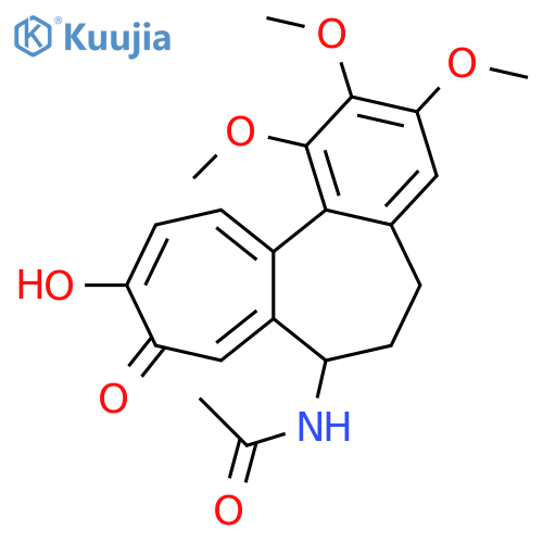Acetamide, N-(5,6,7,9-tetrahydro-10-hydroxy-1,2,3-trimethoxy-9-oxobenzo[a]heptalen-7-yl)- structure