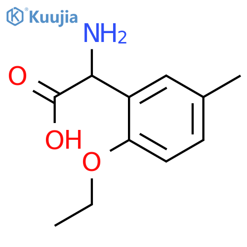 Amino(2-ethoxy-5-methylphenyl)acetic acid structure