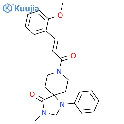 1,3,8-Triazaspiro[4.5]decan-4-one,8-[3-(2-methoxyphenyl)-1-oxo-2-propen-1-yl]-3-methyl-1-phenyl- structure
