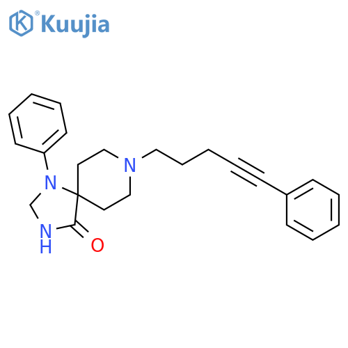 1,3,8-Triazaspiro[4.5]decan-4-one,1-phenyl-8-(5-phenyl-4-pentyn-1-yl)- structure