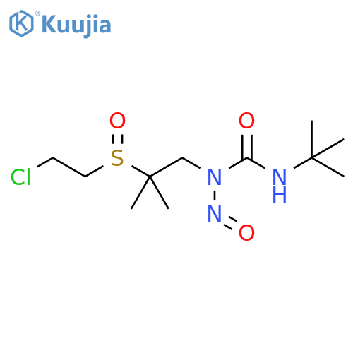 Urea, N-[2-[(2-chloroethyl)sulfinyl]-2-methylpropyl]-N'-(1,1-dimethylethyl)-N-nitroso- structure
