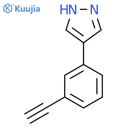 4-(3-ethynylphenyl)-1H-pyrazole structure