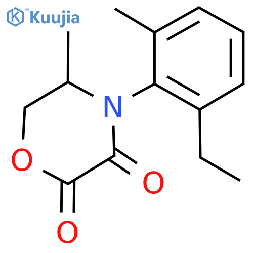 4-(2-Ethyl-6-methylphenyl)-5-methyl-2,3-morpholinedione structure