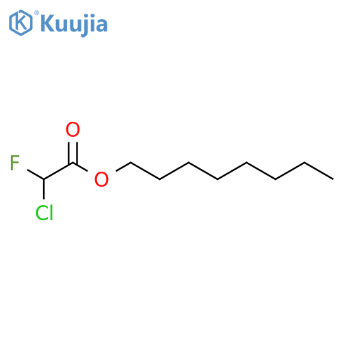 Acetic acid, chlorofluoro-, octyl ester structure
