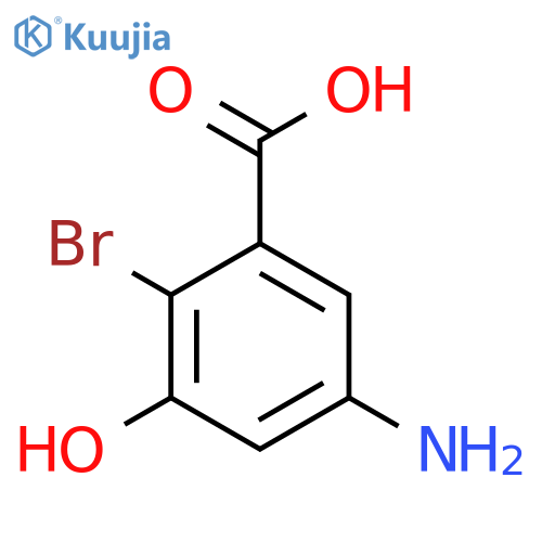 5-Amino-2-bromo-3-hydroxybenzoic acid structure