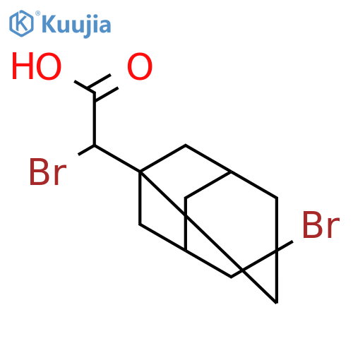Bromo-(3-bromo-adamantan-1-yl)-acetic acid structure