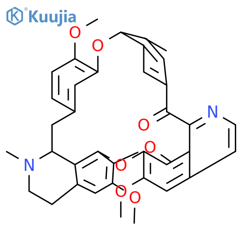 16H-1,24:6,9-Dietheno-11,15-metheno-5H-pyrido[2',3':17,18][1,11]dioxacycloeicosino[2,3,4-ij]isoquinolin-5-one,16a,17,18,19-tetrahydro-12,21,22,26-tetramethoxy-17-methyl-, (+)- (9CI) structure