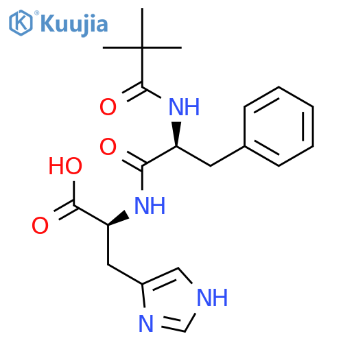 L-Histidine, N-[N-(2,2-dimethyl-1-oxopropyl)-L-phenylalanyl]- structure
