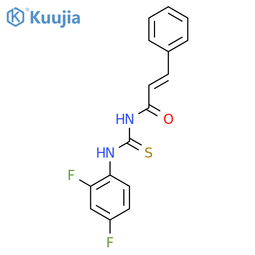 (E)-N-[(2,4-Difluorophenyl)carbamothioyl]-3-phenylprop-2-enamide structure