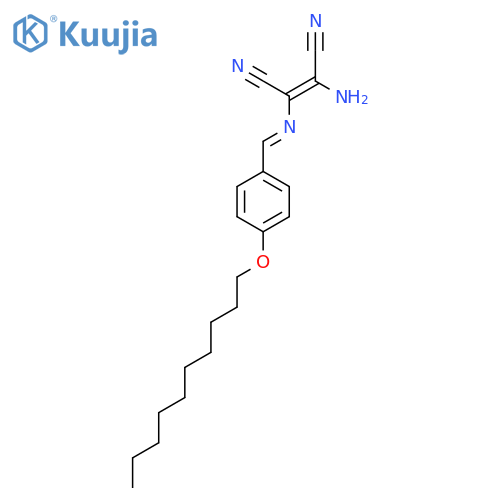 2-Amino-1-(1-aza-2-(4-decyloxyphenyl)vinyl)ethene-1,2-dicarbonitrile structure