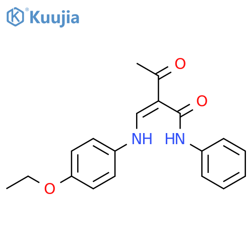 (2Z)-2-{[(4-ethoxyphenyl)amino]methylidene}-3-oxo-N-phenylbutanamide structure